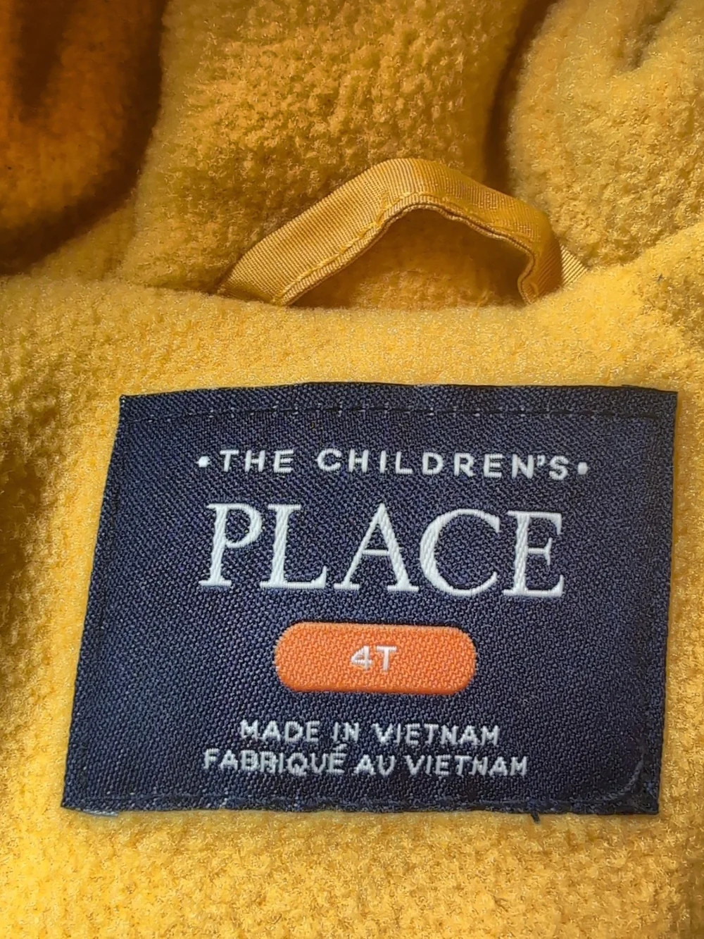 The Children's Place Yellow Hooded Puffer Coat